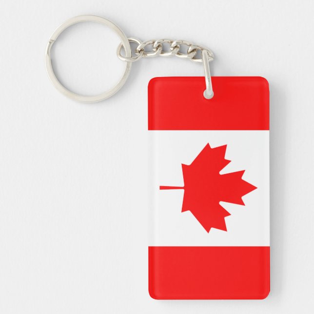 Canada flag keychain (Front)