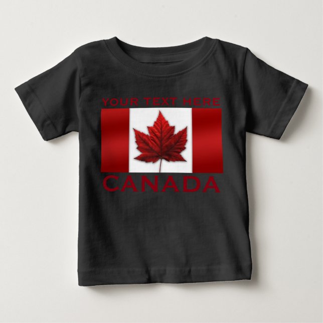 Canada Flag Kid's Hoodie Shirt Canada Souvenir Top (Front)