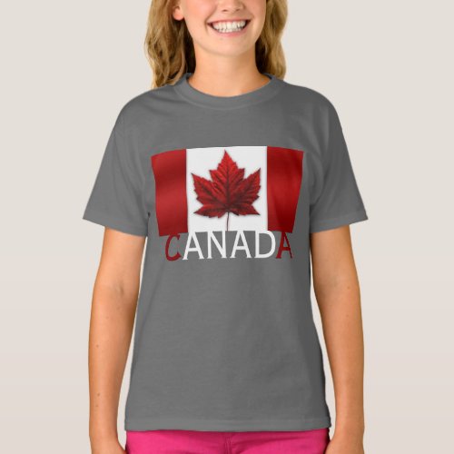 Canada Flag Kids Shirt Canada Souvenir T_shirts