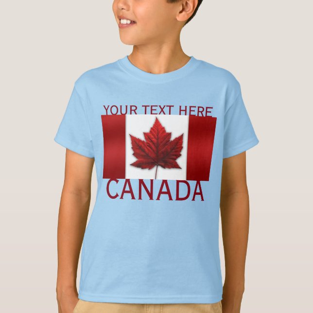 Canada Flag Kid's Sweatshirt Canada Souvenir Shirt (Front)