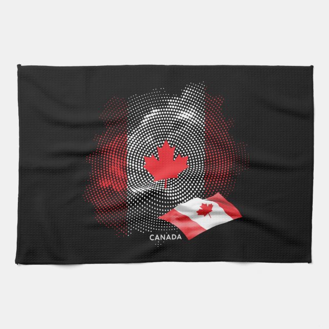 Canada flag kitchen towel (Horizontal)