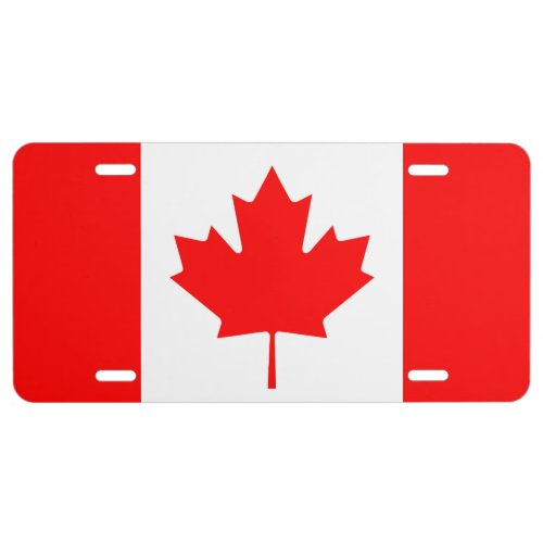 Canada Flag License Plate