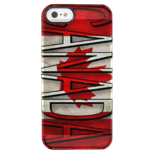Canada Flag Logo Clear iPhone SE/5/5s Case