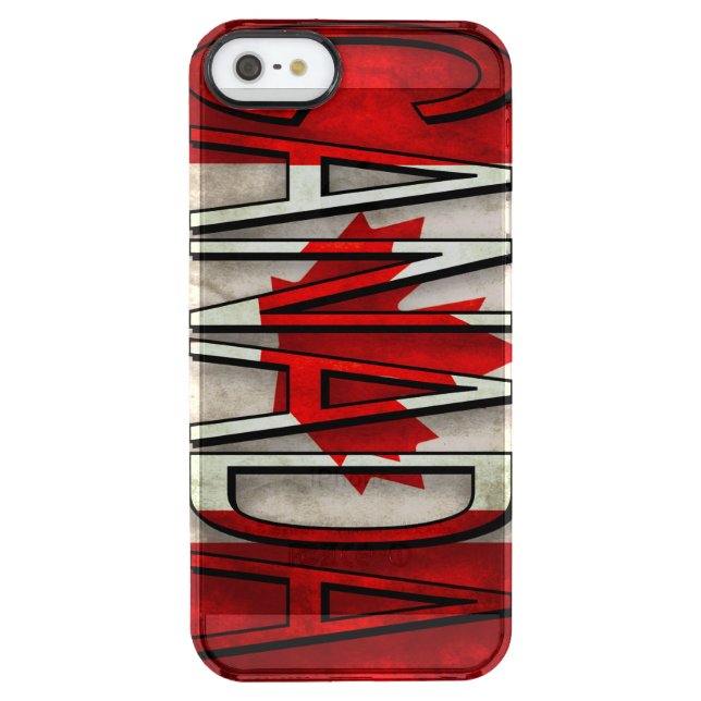 Canada Flag Logo Uncommon iPhone Case (Back)
