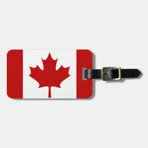 Canada Flag Luggage Tag (add your address on back) Zazzle