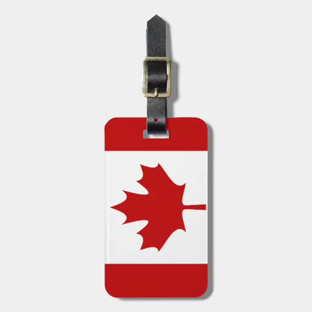 Canada Flag Luggage Tag (add your address on back) Zazzle