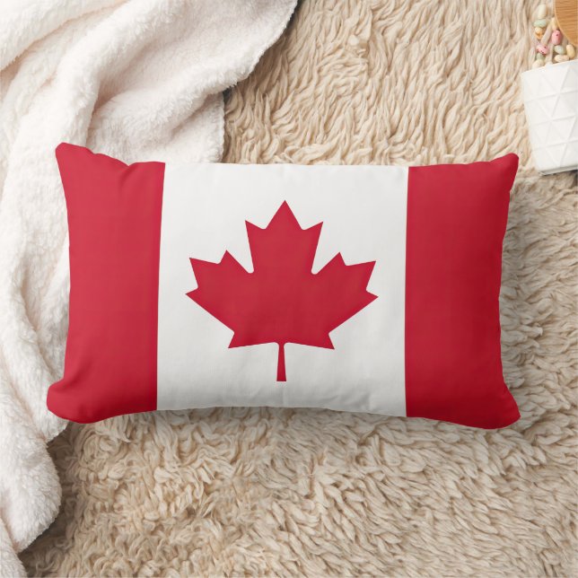 Canada Flag Lumbar Pillow (Blanket)