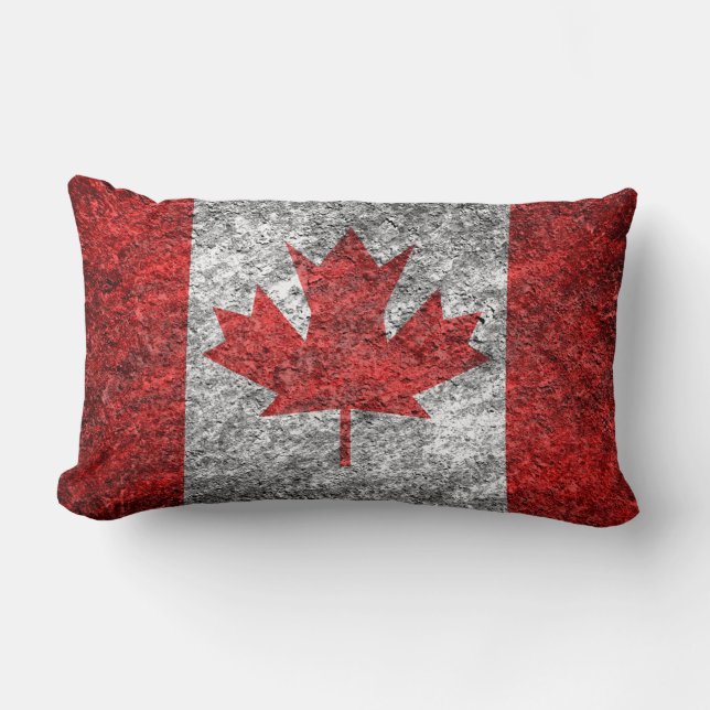 Canada Flag Lumbar Pillow (Front)