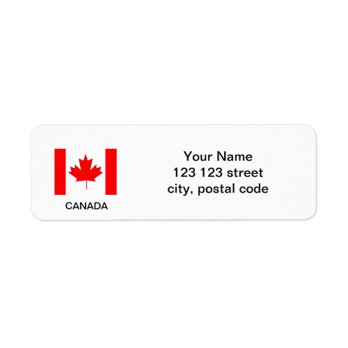 Canada flagmake your own flag labels