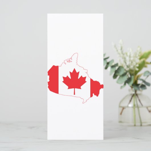 Canada Flag Map (Standing Front)