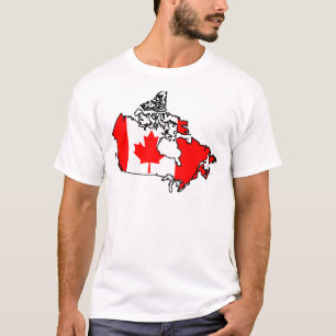 canada flag map T-Shirt