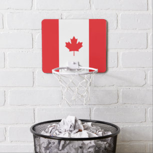 Canada flag mini basketball hoop