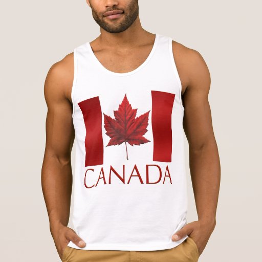 Canada Flag Muscle Shirt Canada Souvenir T-Shirt | Zazzle