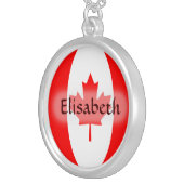 Canada Flag + Name Necklace (Front Right)