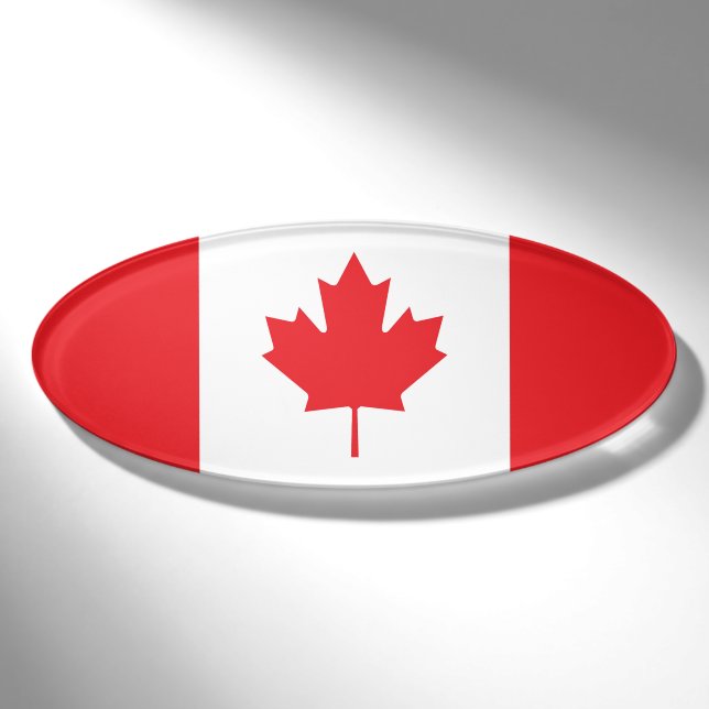 Canada flag name tag (Front)