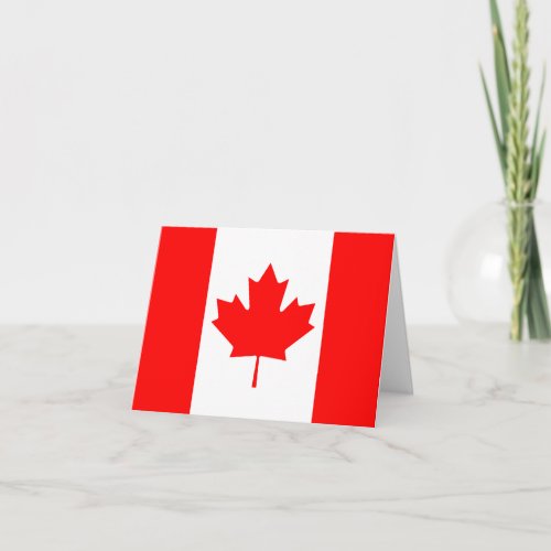 Canada Flag Notecard