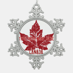 Canada Flag Ornament Personalized Canada Souvenir