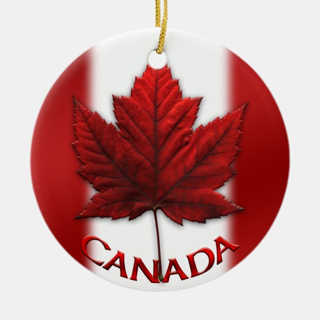 Canada Flag Ornament Souvenirs & Canada Gifts (Front)