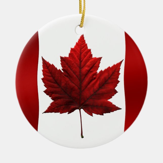 Canada Flag Ornament Souvenirs & Canada Gifts (Front)