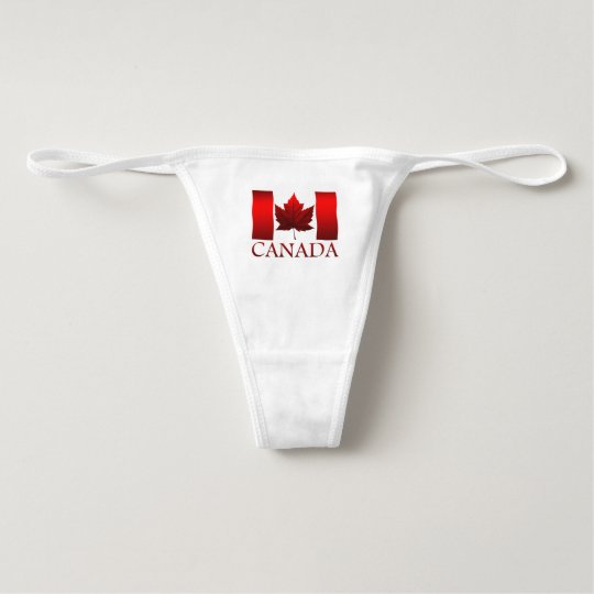 Canada Flag Panties Women's Canada Thong Underwear