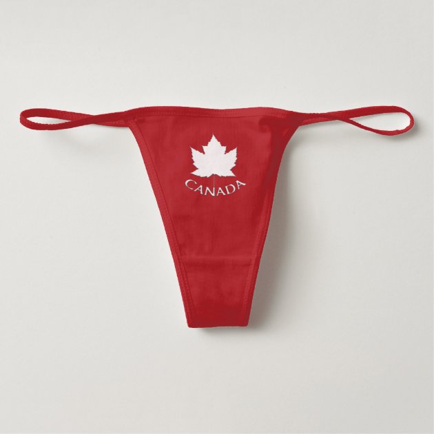 Canada Flag Panties Women s Canada Thong Underwear Zazzle