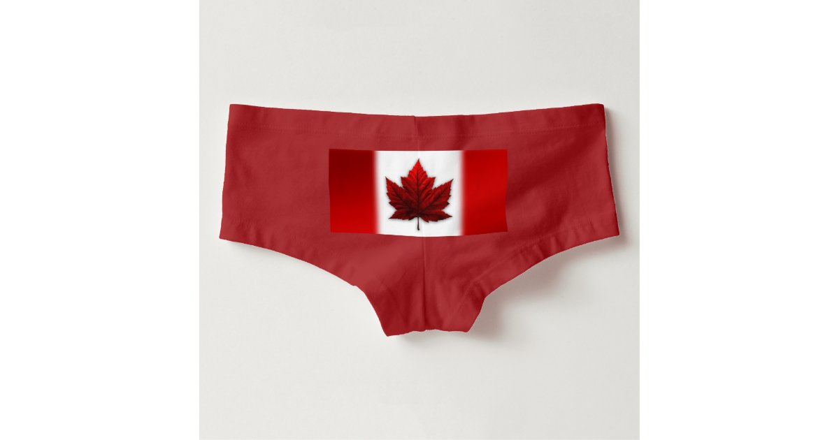Canada Flag Panties Women's Canada Underwear Brief