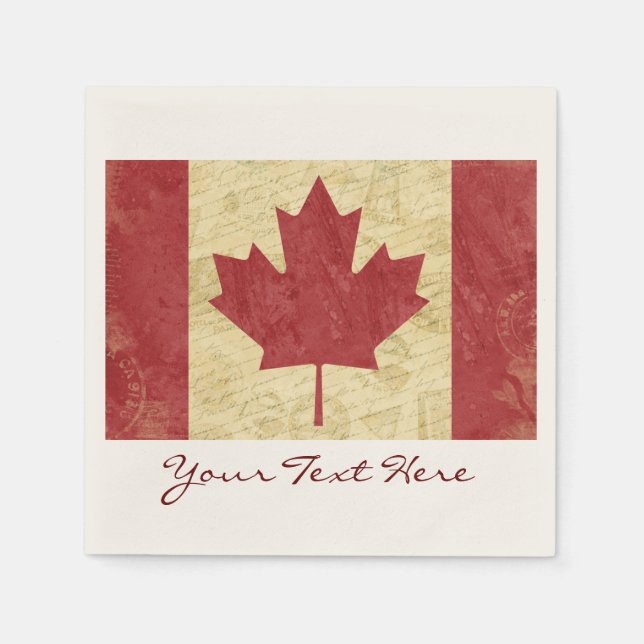 Canada Flag Party Napkins (Front)