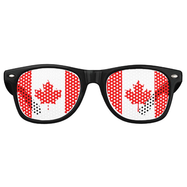 Canada flag Party Sunglasses (Front)