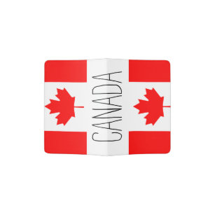 Canada Flag American Flag Travel Passport Covers Holder Case Leather Protector