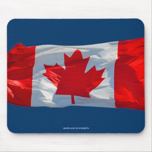 CANADA FLAG Patriotic Canadian Mousepad
