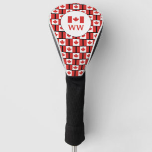 CANADA FLAG Personalized Monogram Golf Head Cover