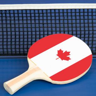 Canada flag ping pong paddle
