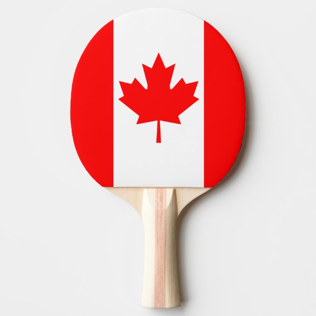 Canada Flag Ping-Pong Paddle (Front)