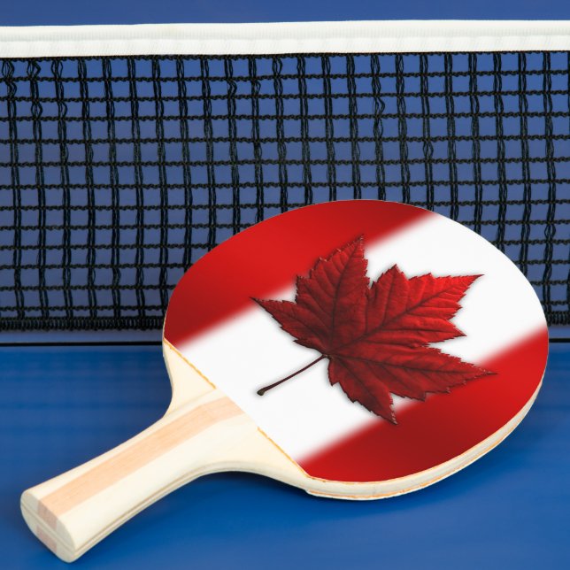 Canada Flag Ping Pong Paddles Personalized (Insitu)
