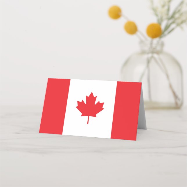 Canada flag place card (Front)