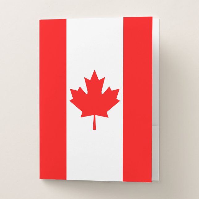 Canada Flag Pocket Folder (Front)