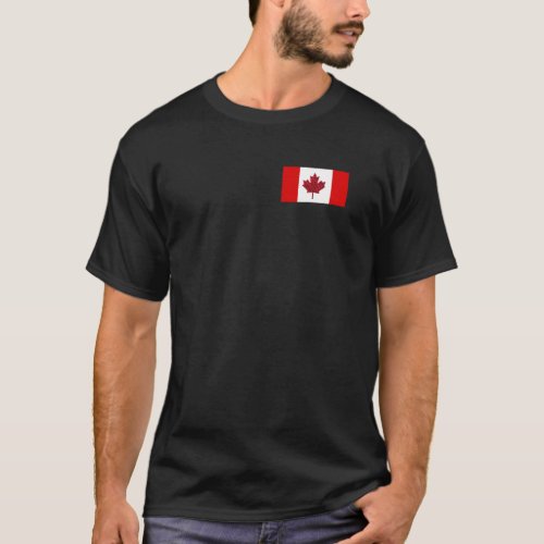 Canada Flag Pocket Pride Vacation Travel Canadian T_Shirt