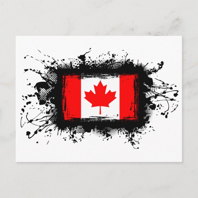 Canada Flag Postcard (Front)