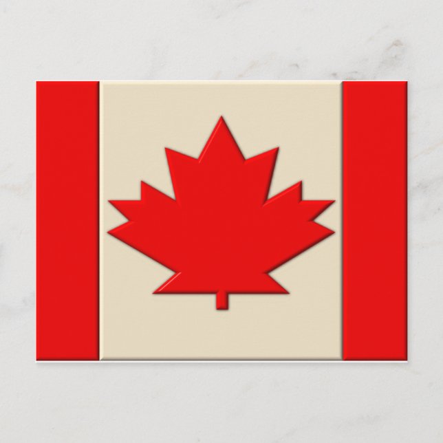 Canada Flag Postcard (Front)