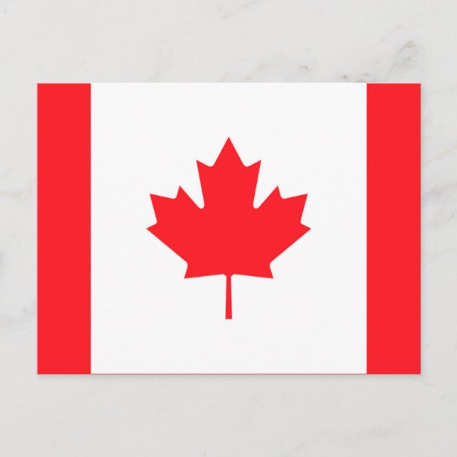 Canada Flag Postcard – Canadian Souvenir Mailer (Front)