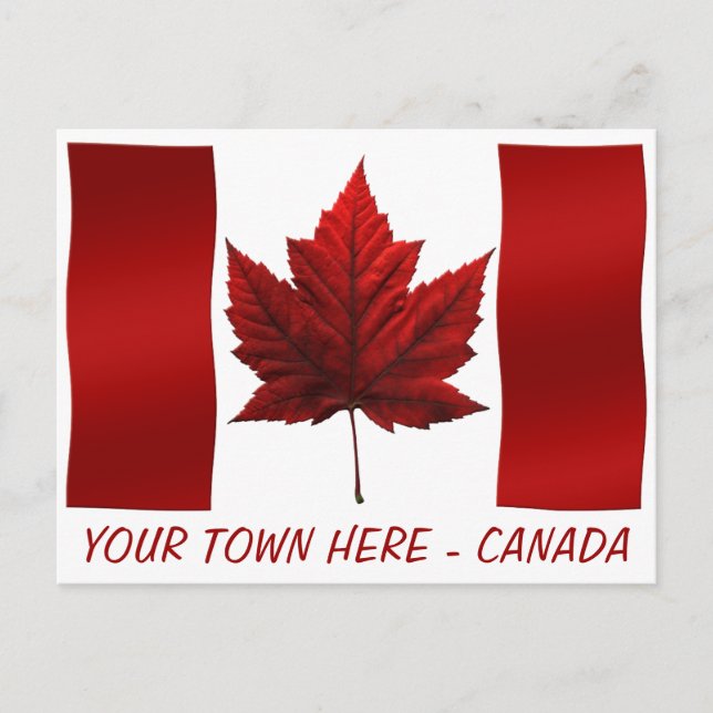 Canada Flag Postcards Canadian Souvenir Postcards (Front)