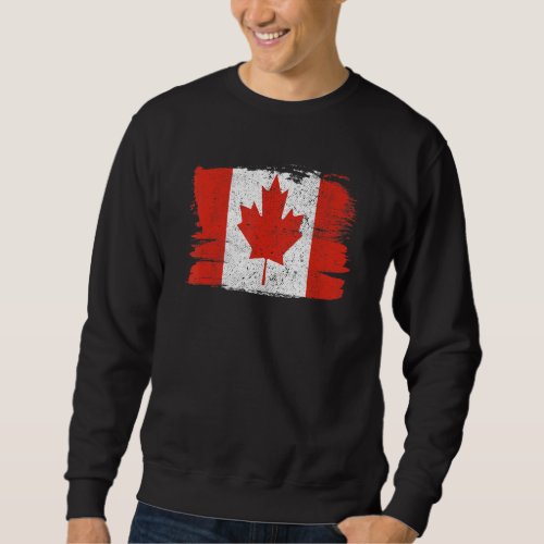 Canada Flag Pride Friendship Pride Peace Vintage R Sweatshirt