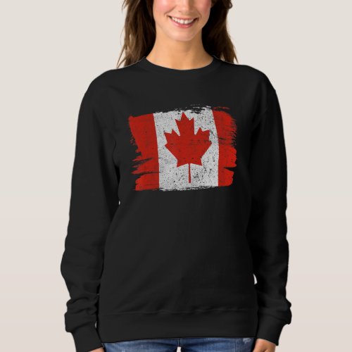 Canada Flag Pride Friendship Pride Peace Vintage R Sweatshirt