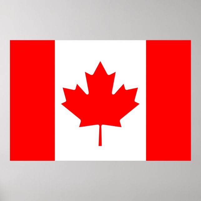 Canada flag Print Value Poster Paper Matte (Front)