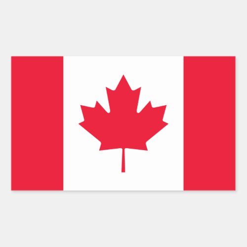 Canada Flag Rectangular Sticker