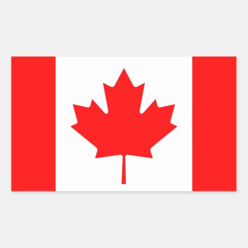 Canada Flag Rectangular Sticker