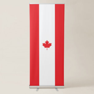 Canada flag retractable banner
