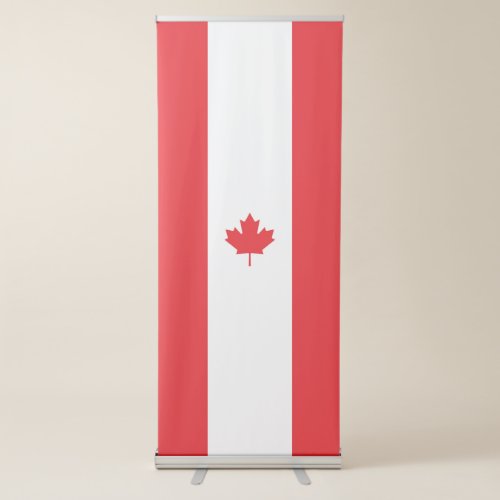 Canada flag retractable banner