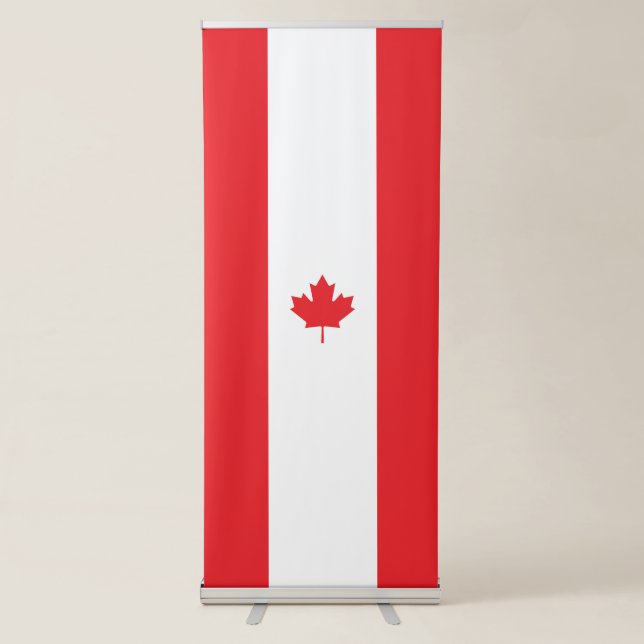 Canada flag retractable banner (Front)
