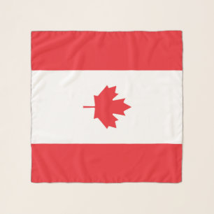Canada flag scarf